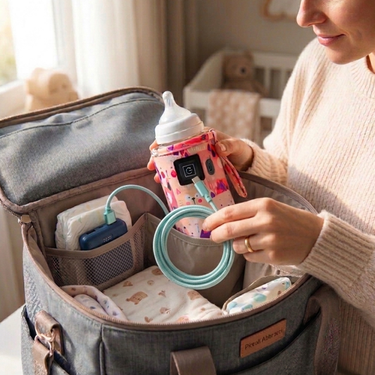 lo scaldabiberon che porti ovunque senza stress. lo metti in borsa ed è molto leggero . Attivabile con USB.