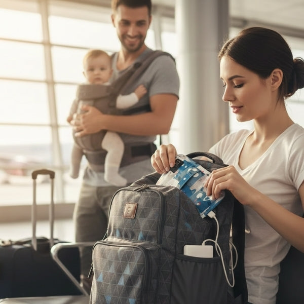 scaldabiberon con ricarica USB adatto per viaggi fuori casa.
