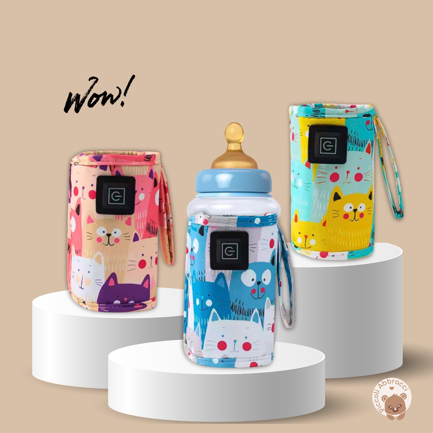 scaldabiberon portatile con carica USB. pratico, veloce e adatto a viaggi fuori casa